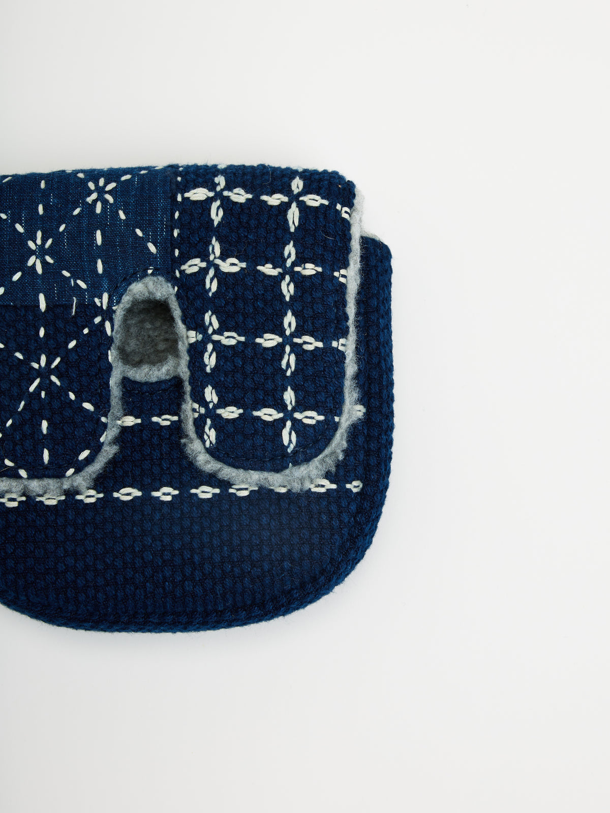 f/p/s Sashiko Putter Cover — mallet detail