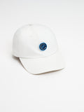 Angus & Grace Circle F Chenille Hat — white